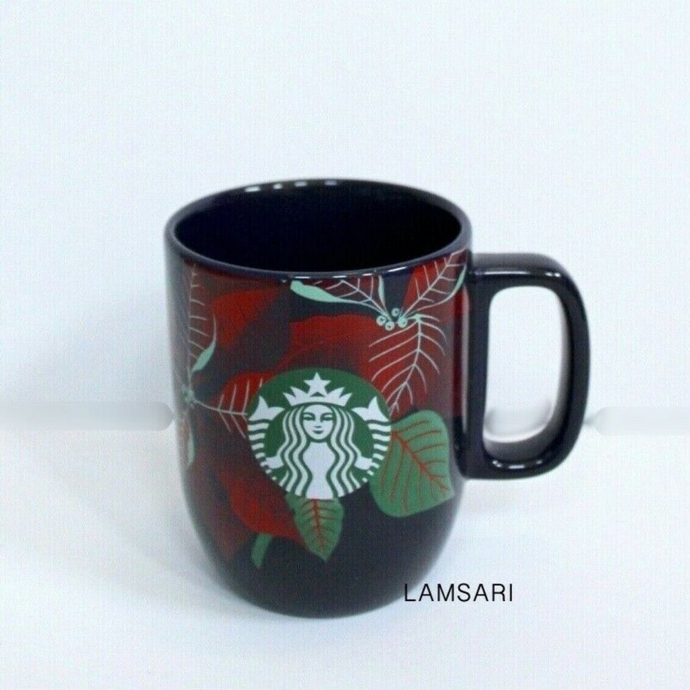 Starbucks Holiday 2020 Poinsettia Ceramic Coffee Mug Cup 12 oz